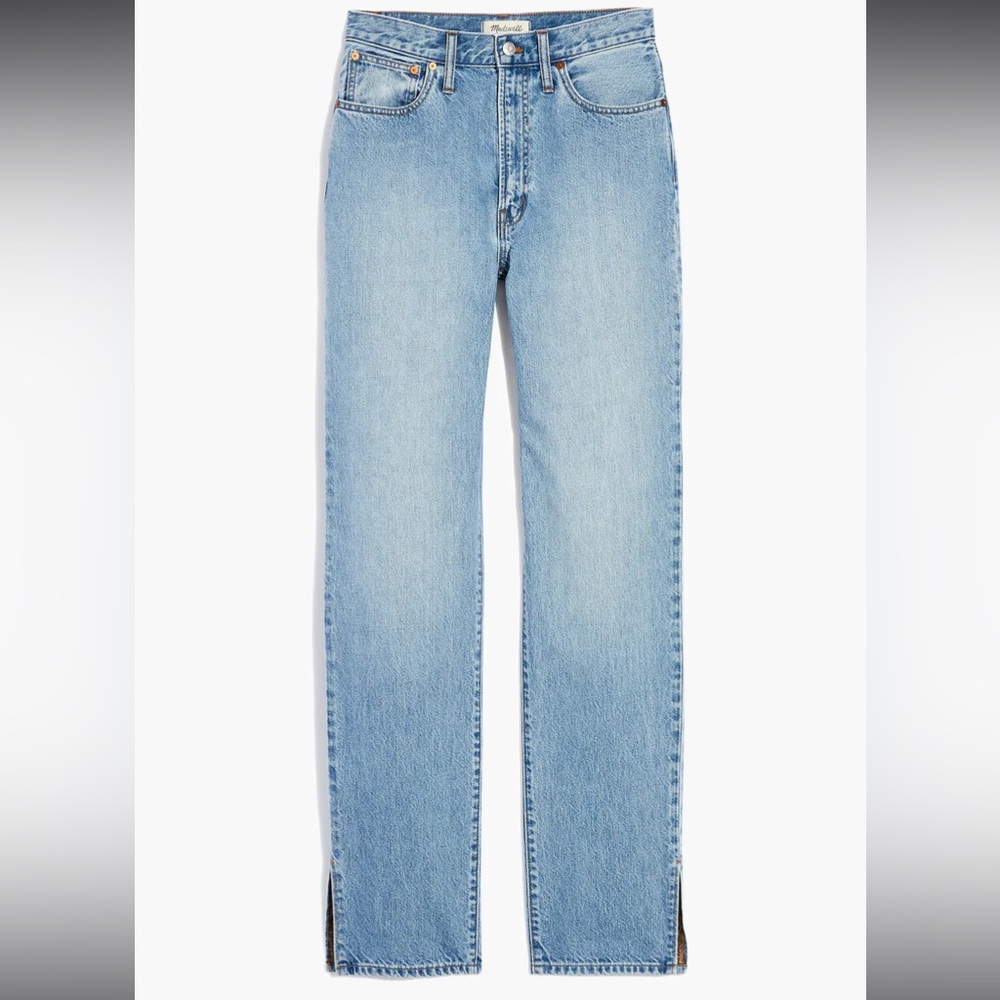 ✨MADEWELL✨ Perfect Vintage Straight Jeans Applefield Wash Side Slit